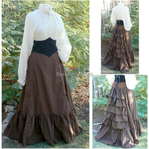 Victorian Corset Gothic/Civil War Southern Belle Ball Gown Dress Halloween dresses US 4-16 R-355