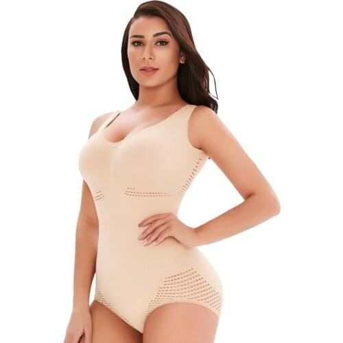 Womens Full Body Shapewear Push Up Lace Bodysuit Tummy Control Briefs Waist Trainer Seamless Shaper Open Crotch Underwear New