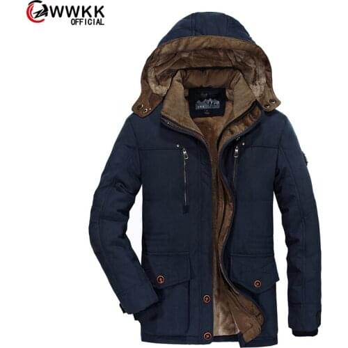 Winter Parka Men Windbreak Plus Velvet Thick Warm Windproof Fur Coats Male Military Hooded Anorak Jackets Mens Winter Jackets