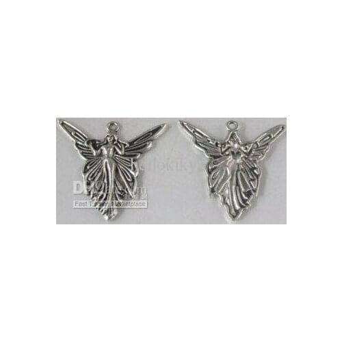 150pcs Tibetan silver large angel charms A8088-1