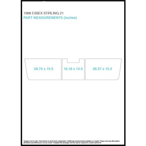 1998 Essex Stirling 21 Swim Step Pad Boat EVA Teak Decking 1/4" 6mm