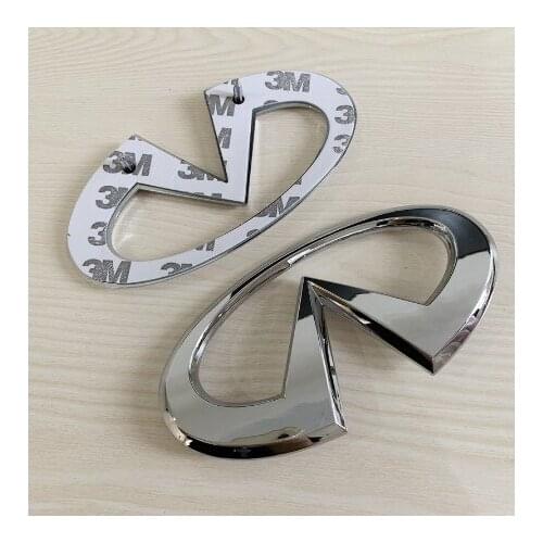 20pcs High quality ABS 123*65mm Infiniti car front hood bonnet Rear Trunk emblem Decals badge sticker Decal for G35 G25 G37