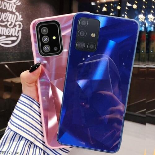3D Laser Bling Diamond Laser Case for Samsung Galaxy A51 A71 A01 A11 A21S A31 A41 M21 M30s A30s A50 A10 A70 A40 A20S Mirror TPU