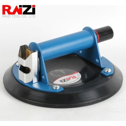 RAIZI 8 inch Porcelain Tile Suction Cup for Large Format Granite Marble Tile Glass Liftting Manual Handle Heavy Duty Carrying