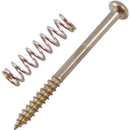 8Pcs/lot Chrome Electric Bass Guitar Humbucker Pickups mount Height Screws springs guitar accessories