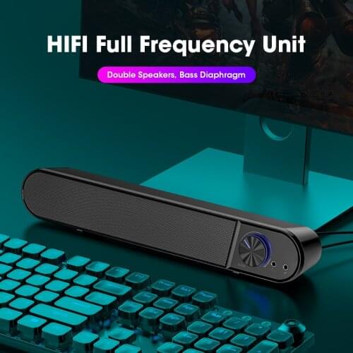 Bluetooth Speakers For Computer PC Stereo Bass Sound Speakers Soundbar Loudspeakers With Microphones Full Range Home Theater