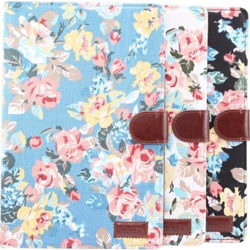 Tablet Case for Samsung Galaxy Tab S7 S 7 Plus SM-T970 T975 2020 Cute Flower Cloth Flip Stand for Galaxy Tab S7 Plus Smart Cover