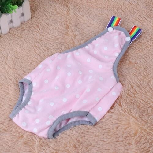 Breathable Pet Dog Panties Strap Sanitary Adjustable Dog Dot Print Underwear Diapers Physiological Pants Puppy Shorts