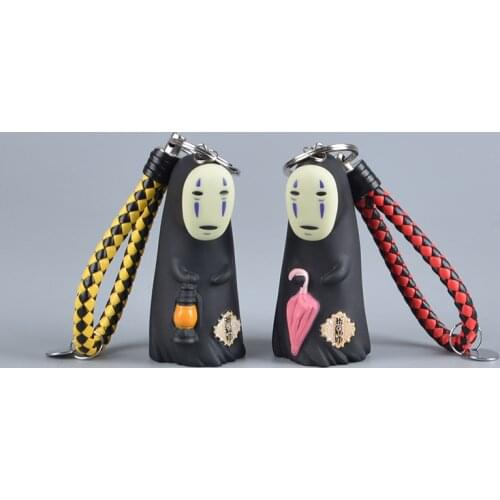 Koteta Studio Ghibli No Face Man Model PVC Action Figure Miyazaki Hayao Anime Keychain 8cm Decoration Doll Kids Toys Christmas