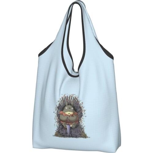 Totoros Lovely Cat Canvas Bag Woman Shoulder Bag Kawaii Anime Ins Shipping Bag