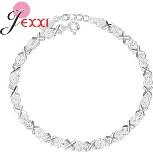 Hot Sale 925 Sterling Silver Women Girls Top Sale Retro Bracelets Bangles For Women Girls Luxury Christmas Jewelry Gifts