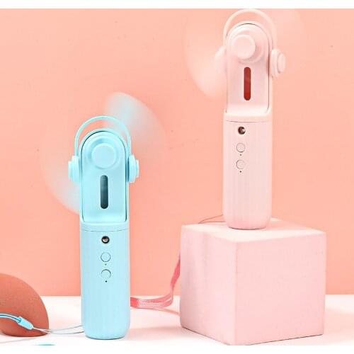 Multifunctional Water Replenishment Meter Fan USB Charging Handheld Summer Moisturizing Cooling Outdoor Hand-held Fan