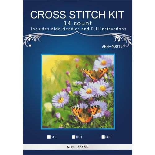 Oneroom Cross Stitch Embroidery Kits 14CT Flower Scenic Cotton Thread Painting DIY Needlework DMC New Year Home Decor