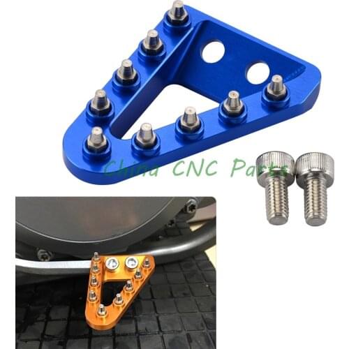 NICECNC Large Wide CNC Rear Brake Pedal Step Plate Tip For Husqvarna FC FE FS TE TC 125 150 250 350 450 501 2017 2018 2019 2020