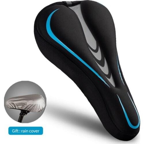 【New store 】 Bicycle Saddle Cover Silicone Breathable Soft MTB Bike Seat Cushion Mat Seat Saddle Cushion Pad Cycling Accessories