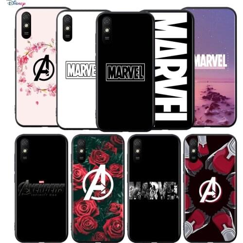 Silicone Cover Marvel Logo For Xiaomi Redmi 9T 9 9C 9A 9AT 9i 8 8A 7 6 Pro 7A 6A 5 5A 4X Plus Phone Case