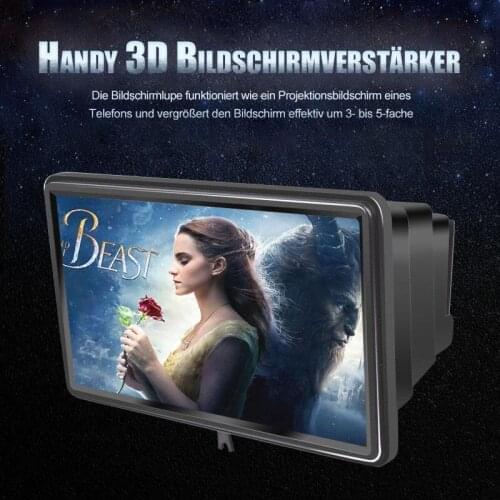 3D Mobile Phone Screen Amplifier Universal Screen Magnifier Enlarger Video HD Video Projector Bracket Desktop Holder Stand