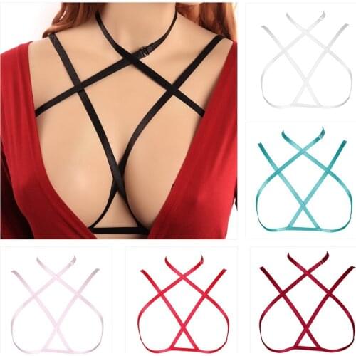 Sexy Lingerie Body Harness Bdsm Harness Fashion Punk Garter Belt Cage Bra Club Rave Wear Gothic Chest Bondage Exotic Accessories