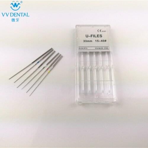 Dental endo endodontic U-FILE root canal file 15# 20# 25# 30# 35# 40# for choose for root canal washing