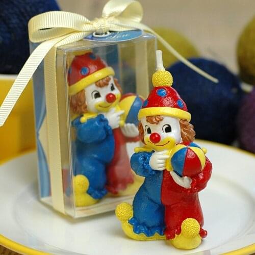 Wedding Decoration Candles Romantic Creative Gifts Smokeless Candles Colorful Clown Birthday Candle Gift for Children Decoration
