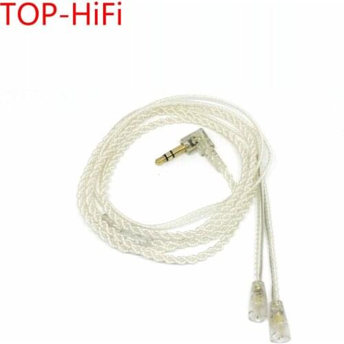 TOP-HiFi Free Shipping DIY Upgrade Replacement Cable For IE8 IE80 IE800 ie8i Silver Plated Earphone Cable