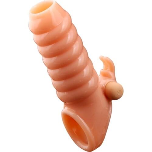 Penis Vibrator Ring Cock Rings Cover Delay Ejaculation Sex Toys For Men Couples Vibrating Dick Penis Sleeve Reusable Erotic Toys