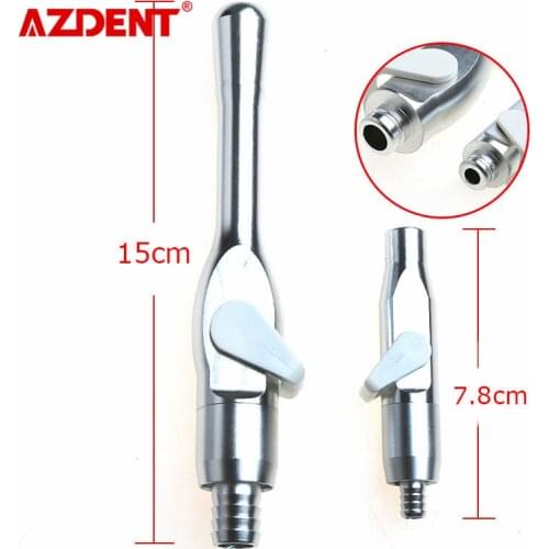 2PCS/Kit Dental Aluminum Universal Saliva Ejector Suction Valves SE HVE Tip Adapter Nozzle Strong and Weak Tips