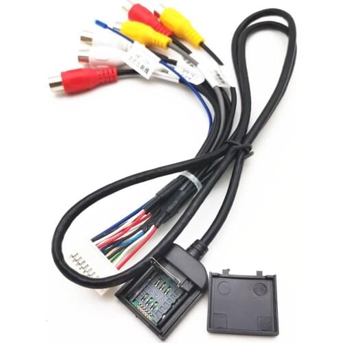 20-pin Extended Interface RCA AUX-IN/OUT Cable SIM Slot FOR Android Head 3G/4G WIFI Unit Stereo