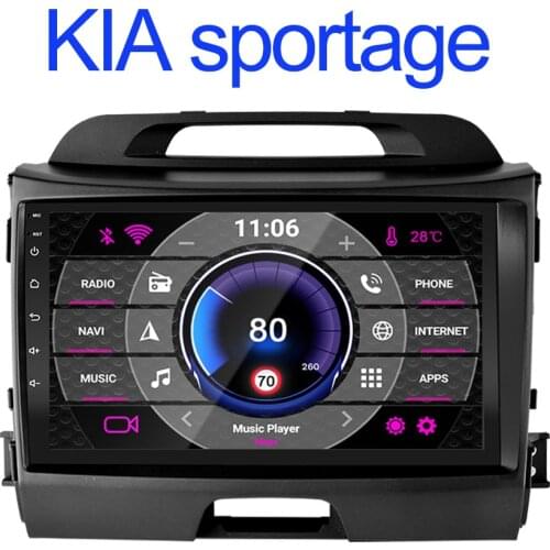 2Din Car Android Radio Multimedia Player For KIA Sportage 2010 2011 2012 2013 2014 2015 2 Din Autoradio Video GPS Navi WIFI