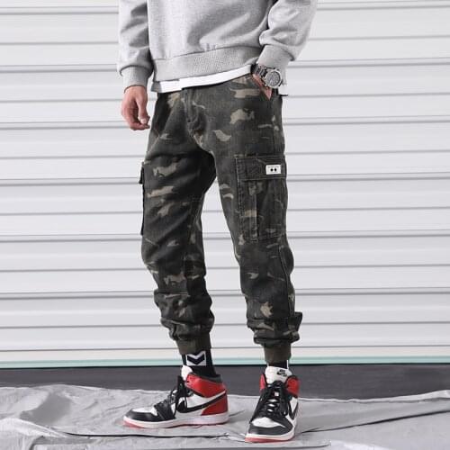 Camouflage Cargo Pants Men Streetwear Harem Pants Joggers Harajuku Sweatpants Hip Hop Men Trousers Comfortable Camo Joggers