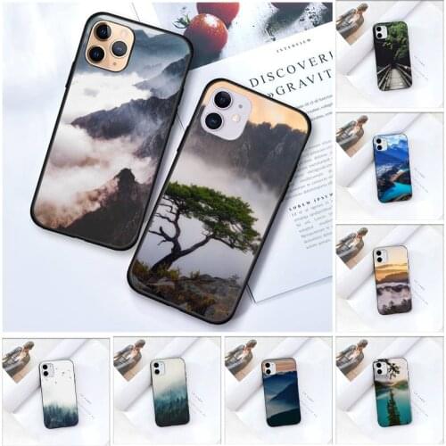 Zororong mountain forest fog landscape Phone Case For iPhone 12 Mini 11 Pro XS Max X XR 7 8 Plus