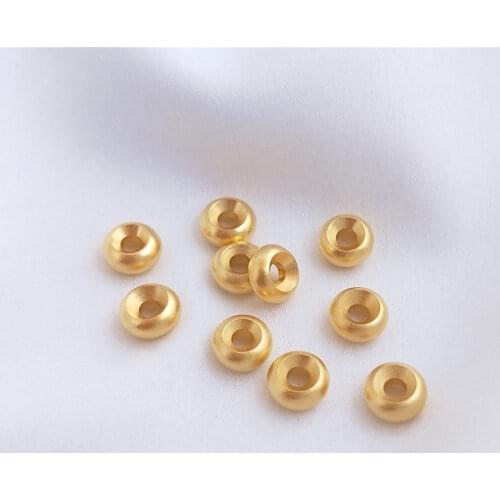 Yue Nansha jinqiang color wheel bead text play accessories DIY hand string bead bracelet material