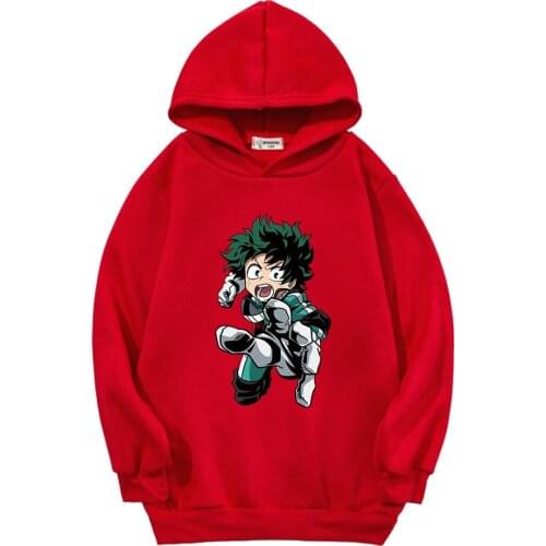 My Hero Academia Childrens Hoodie Kawaii Anime Printed Jacket Clothing Pattern Sweatshirt Casual Long Sleeve Shirt Boy Clothes