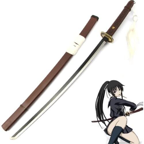 Hot Anime Ga Rei Zero Isayama Yomi Cosplay Weapons Wooden Sword for Halloween Fancy and Party Cosplay