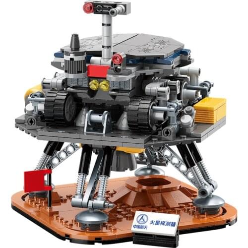 Ideas Space Exploration Science Laboratory Landing on Mars Rover Detector Building Blocks Bricks Kit Model Kids Toys Boy Gift