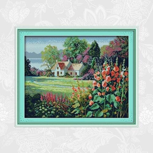 The Wild Scenery Cross Stitch Patterns Printed Canvas DIY Handwrok Embroidery Kits DMC Counted Cross-stitch Needlework