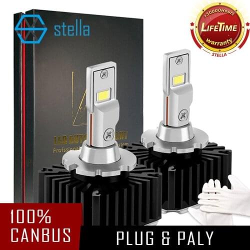 Stella D1S D2S D4S LED Headlight Kit CanBus D1R D2R D3R D4R D5R D8R Led Bulbs under lens for BMW for VW for Audi to Replace HID