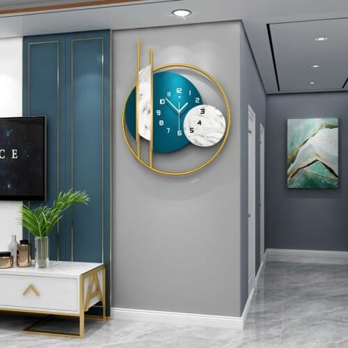 European style creative wall clock modern simple home decoration art wall watch living room fashionable luxury clock wall clock