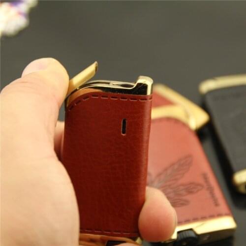 Laminated Embossed Conventional Straight-through Lighter Smoking Accessories for Weed Gadget for Men Simple and Elegant Tasteful