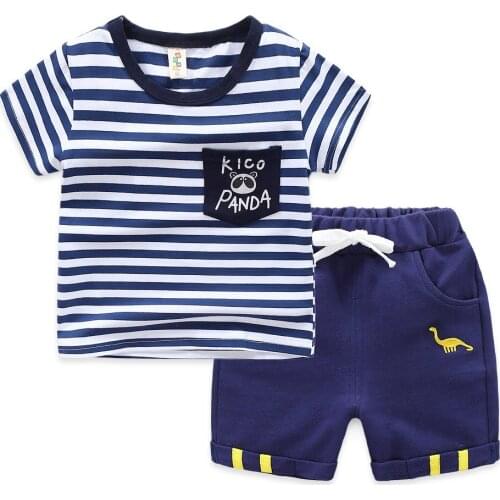 Hot summer New kids clothes sets Korean version Cartoon Home Suit Boys girls baby t shirt+shorts children clothing wholesale