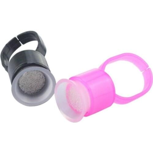 Tattoo pigments ink ring cups set tattoo equipment pigment holder Container with Sponge free shipping