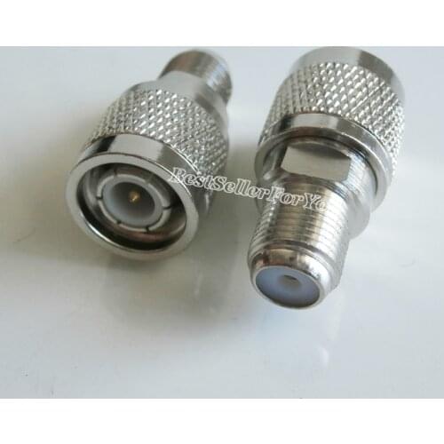 10Pcs TNC male to F female adapter straight and plug jack RF connector new