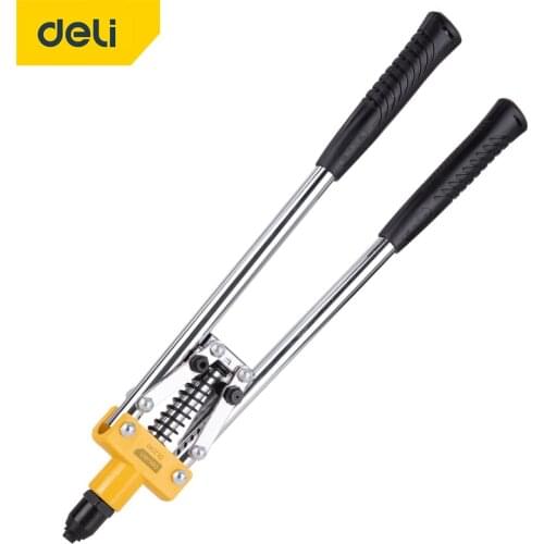 DELI Double Handle Rivet Gun Core Pull Rivet Gun Manual Labor Saving Maintenance Tool For Riveting Rivet Nut Tool