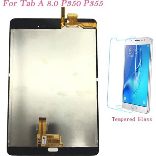 Tablet LCD For Samsung Galaxy Tab A 8.0 SM-P350 SM-P355 P350 P355 LCD Display Touch Screen Digitizer Assembly Sensors Repair LCD
