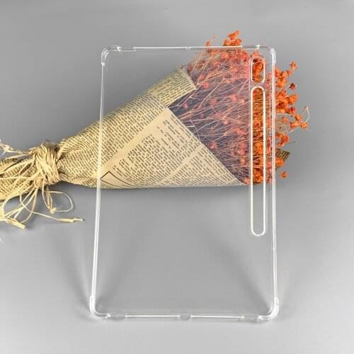 Transparent Silicone Soft Cover for Samsung Galaxy Tab S7+ 2020 12.4inch Shakeproof TPU Airbag Cover for SM-T975 SM-T970 SM-T975