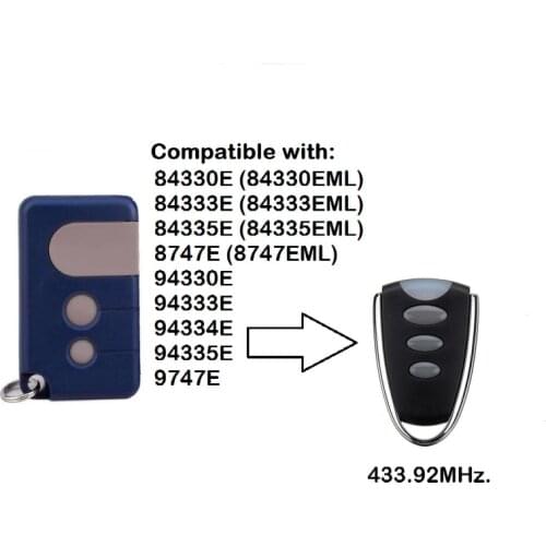The remote for 84335E 84330E 94335E garage door remote control 433.92mhz