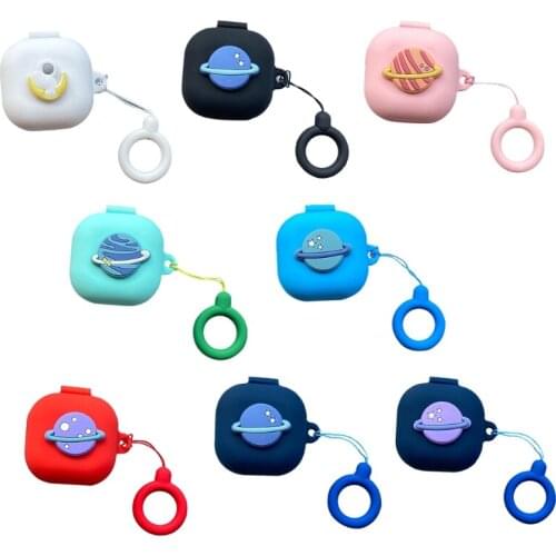 Planet Cartoon Protective Cover Silicone Case for galaxy-Buds live Earphone Y3NC