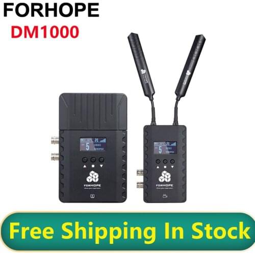 FORHOPE DM1000 1000FT Wireless Transmission System SDI HDMI-Compatible Video Transmitter Receiver kit TX & RX