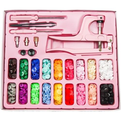 T5 Snaps Plastic Button with Snap Pliers Set for Clothes Sewing Bibs Rain Coat Crafting DIY Family Tailor Handmade Tools