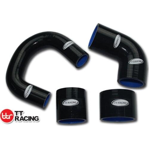 TT1864BK - Silicone Intercooler Hose Pipe for Subaru GC8 EJ20 2.0 STI Ver 5 & 6 99 00 Black